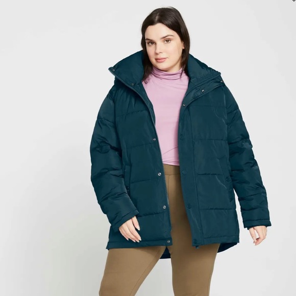 Universal Standard Jackets & Blazers - Universal Standard Short Hooded Puffer Coat